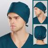 Nurse Doctor Hat with Built-in Sweat-Absorbent Terry Cloth Dentist Cap with Adjustable Elastic