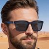 KAJILA 2025 Мужские квадратные поляризационные солнцезащитные очки: Универсальная защита от солнца для вождения на открытом воздухе