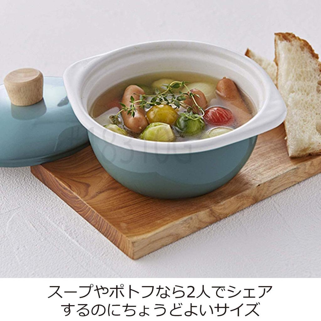 Fuji Enamel Enamel Container Cocotte Cotton Series White 15cm CTN-15C.W