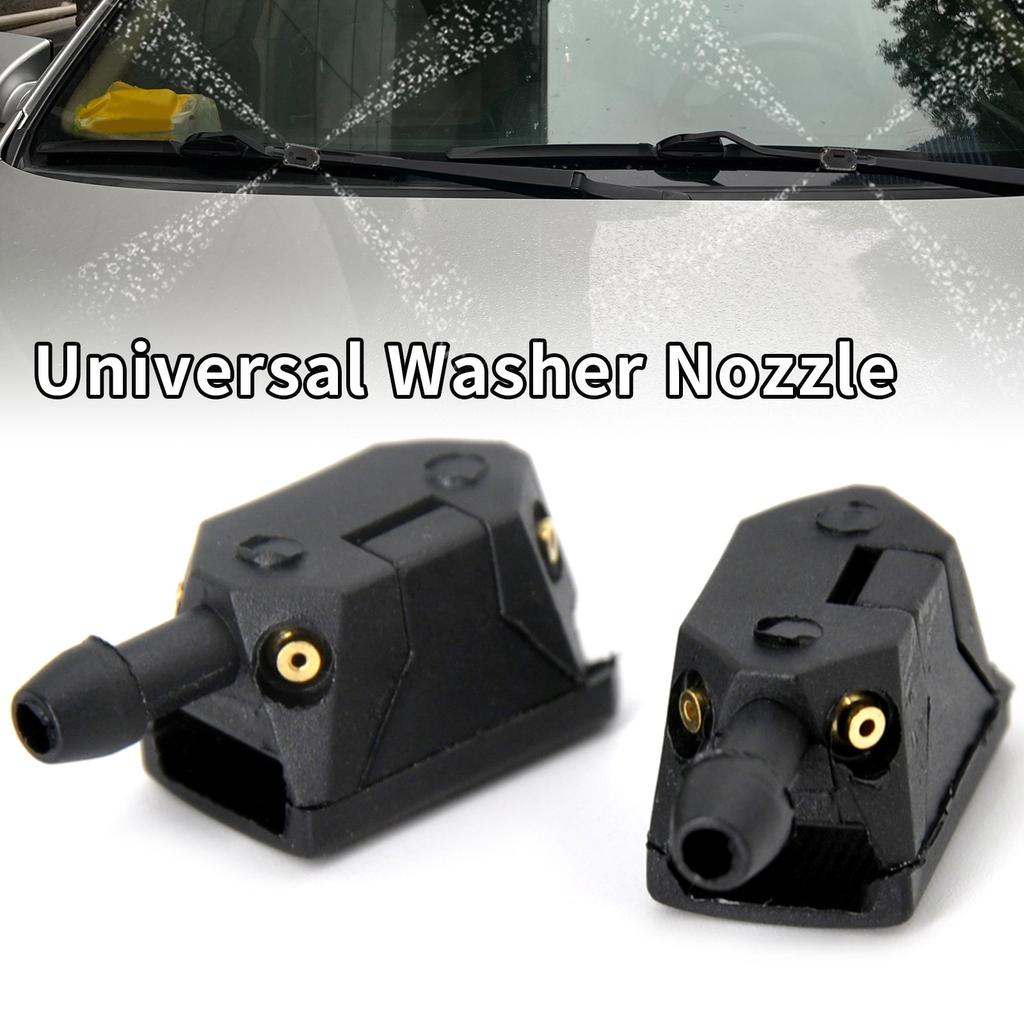 2Pcs Car Universal Front Windshield Washer Wiper Sprayer Nozzle Window Water Spray Sprinkler Jet