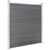 Garden Fence WPC 1045 x 186 cm Grey