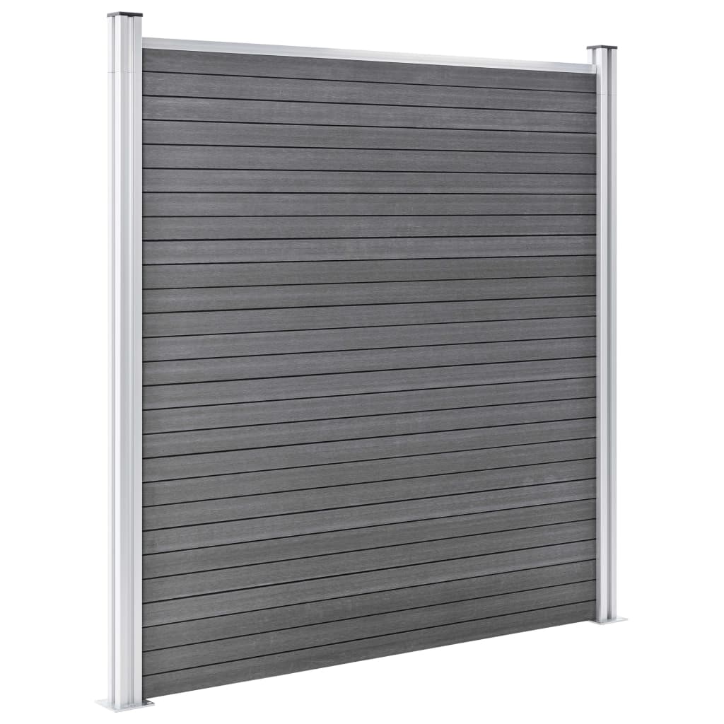 Garden Fence WPC 1045 x 186 cm Grey