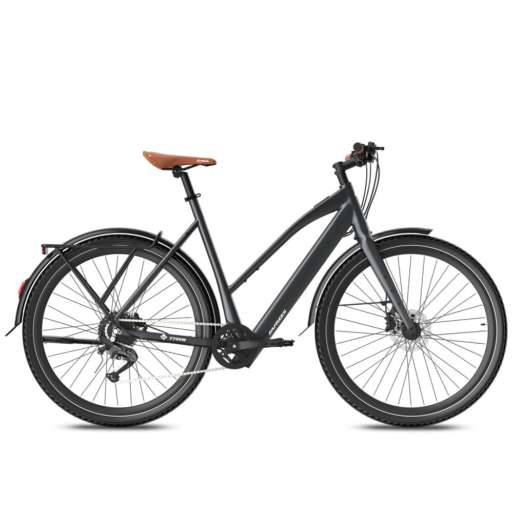 Городской электровелосипед Fafrees F700W, 250 Вт, 36 В 10 Ач, шина 700x42C, Shimano 9 скоростей, водонепроницаемость IPX4, легкий электровелосипед с быстрой зарядкой для взрослых