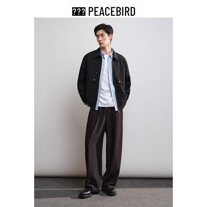 Мужская весенняя лоскутная куртка в стиле business casual