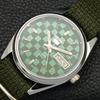 REFURBISHED SEIKO 5 AUTOMATIC MENS WATCH JAPAN MADE GREEN DIAL CUSTOM A440093-2 QV90-a440093