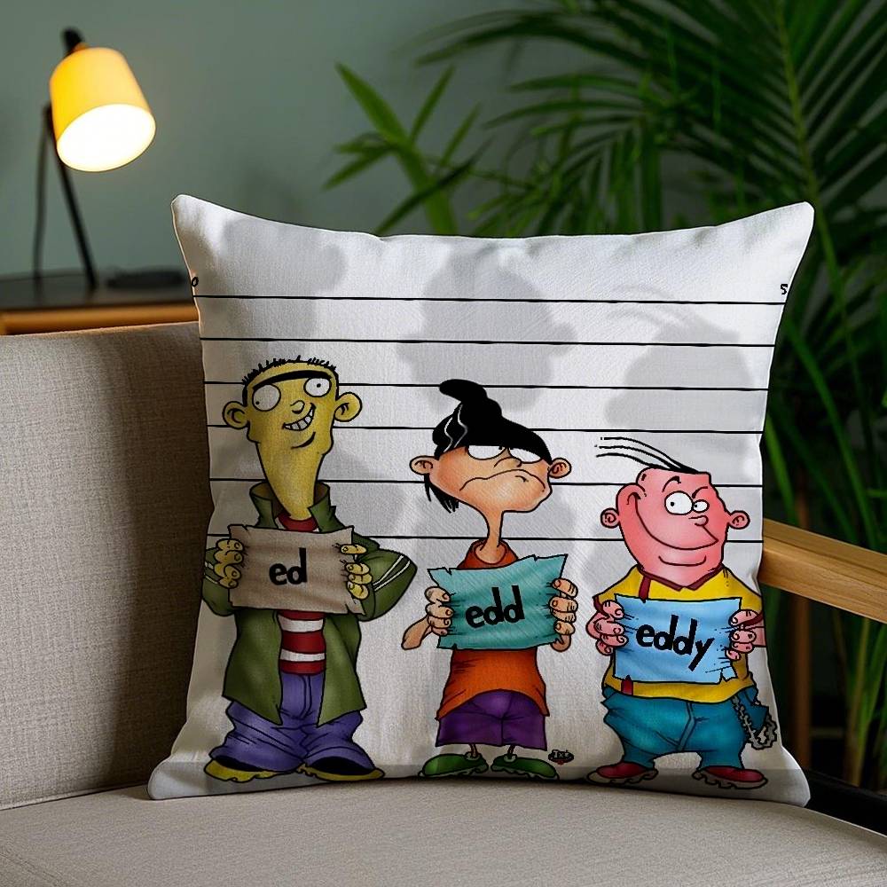 Наволочка E-Ed Edd N Eddy для дома, общежития, спинки стула, короткий плюш, двусторонняя печать, подушка для офисного сна