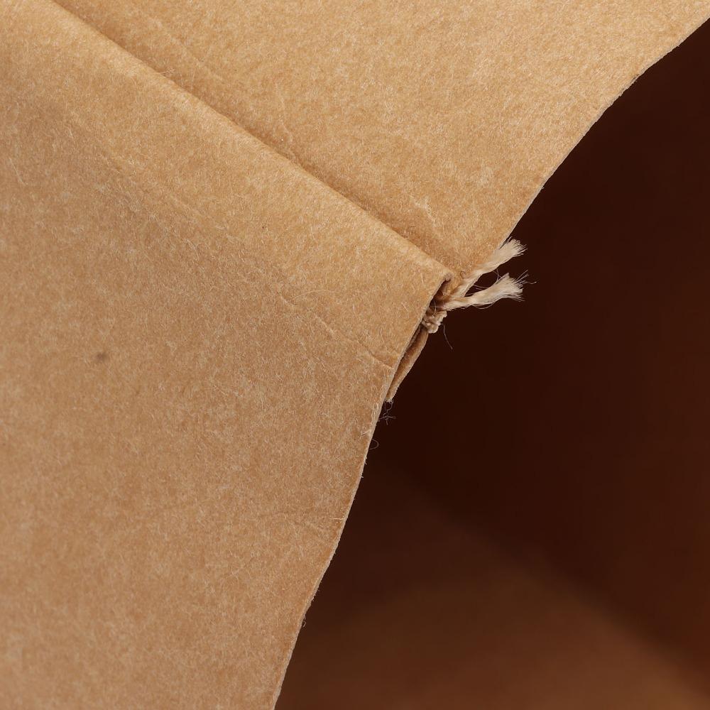 Reusable Kraft Paper Bag Washable Waterproof Bag Snacks Bags Washed Kraft Paper  Food Storage