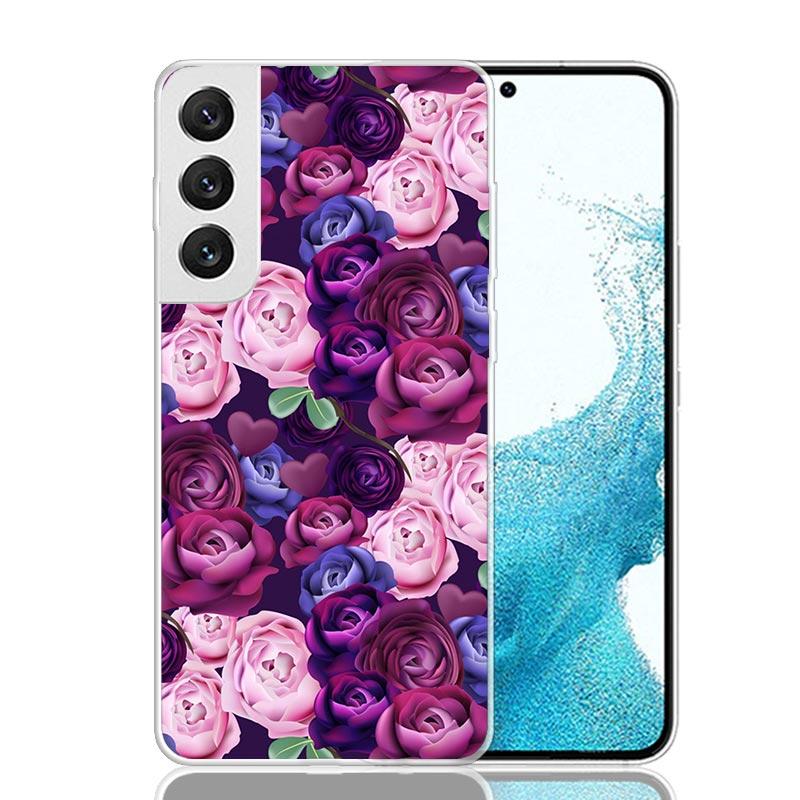 Фиолетовые Лавандовые Цветы Чехол для Телефона Для Samsung Galaxy S26 S25 Edge S24 S23 FE S22 Ultra S21 Plus S20 + Fundas Cover Coque Galaxy