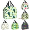 Kawaii Cactus Cinco De Mayo Lunch Bag Travel Box Work Bento Cooler Reusable Tote Picnic Boxes Insulated Container Shopping Bags