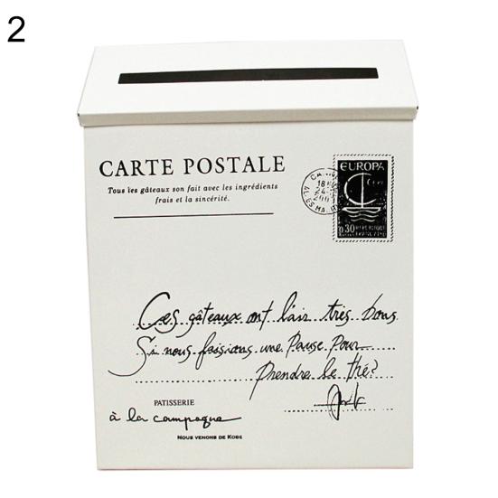 Ретро металлический настенный почтовый ящик ведро газетный почтовый ящик садовый декор