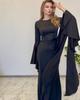 2024 Autumn/Winter Women's Flowing Sleeve Evening Dress with Big Swing Style