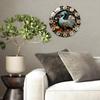 Minimalist 30cm Diameter Glass Wall Clock with Simple Markers and Modern Style
