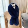 Plush Cross Scarf Faux Rabbit Fur Thickened Soft Scarves Solid Color Winter Cold Resistant Women Neck Warmer Collar Scarf