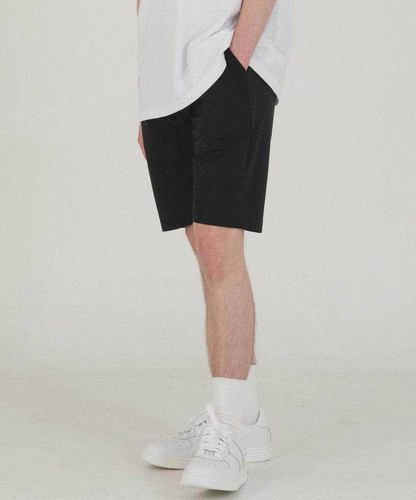PIANER Cool Stretch Training Knee-Length Shorts (Black)