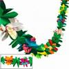1 Pc Hawaiian Luau Summer Tiki Bar Tropical Party Decor, Tropical Island Beach Supplies Tissue Colour Flower Garland Long Trop