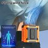 Waist Neck Fan with 100 Speeds Strong Airflow Low Noise Hands-Free Operation Portable Personal Cooling Fan Clip-On Desk Fan