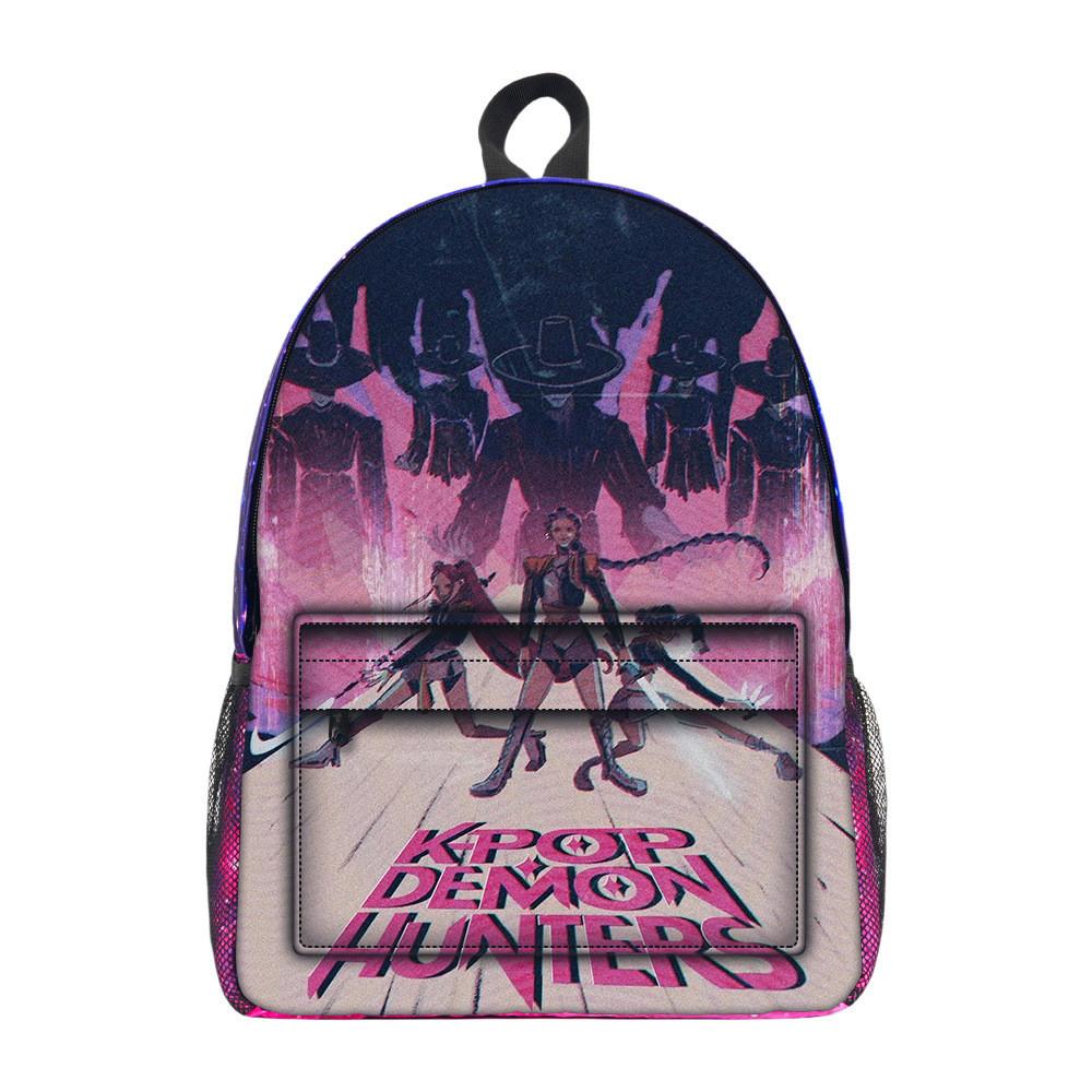 Kpop Demon Hunters Мультяшный Рисунок Оксфордская Ткань Студенческий Рюкзак