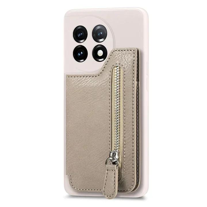 Для Oneplus 11 5G кожаный чехол-кошелек на молнии OnePlus ACE 2V 2 V Роскошный чехол One Plus 11R 10T 10R 9RT 9T 10 Pro 8T Задний чехол