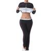 Women's Sauna Suit Body Shaper Long-Sleeve Fitness Set for Running & Outdoor Exercise