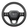AAAKM1 Leather Car Steering Wheel Cover for Honda CRV Ridgeline HRV Prologue Civic URV Accord ZRV CRV WRV BRV Auto Interior Accessories
