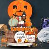 Halloween Tiered Tray Decorations Cute Letter Signs Fall Table Centerpieces