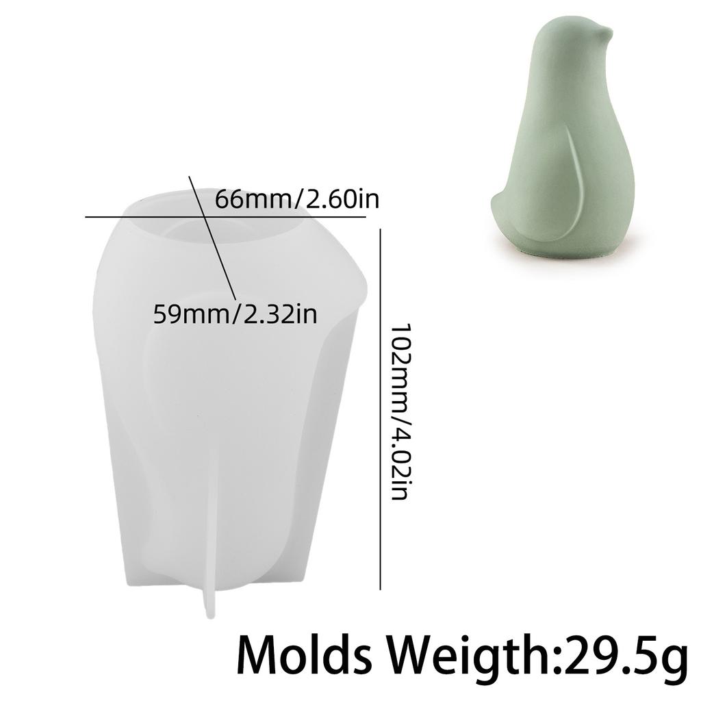 3D Милая Птичка Силиконовая Форма для Свечей DIY Животное Неразлучник Цементные Формы Мыло Гипс Смола Изготовление Поделок Домашний Сад Декор Искусство Подарки