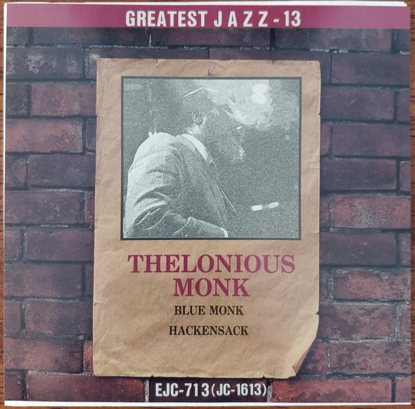 CD THELONIOUS MONK - Greatest Jazz-13 JC1613 Echo Industry C Япония Джаз Б/У