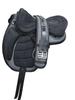 Gray Black Treeless Freemax Synthetic Horse Tack Saddle + Girth, All Sizes For Horse