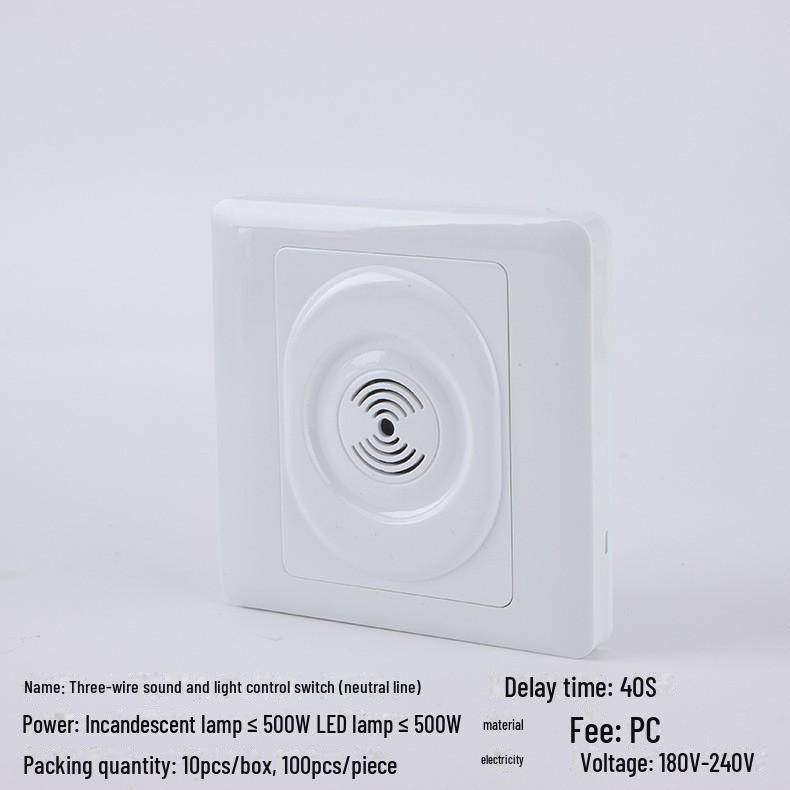 Панель управления скрытым светодиодным освещением коридора 86-го типа с голосовым управлением и задержкой звука и света