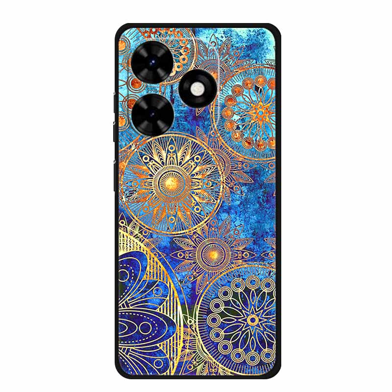 Чехол для Tecno Spark Go 2024 Животные Расписной ТПУ Силиконовый Мягкий Чехол для Телефона для Spark Go2024 BG6 Защитный Волк Ударопрочный Para
