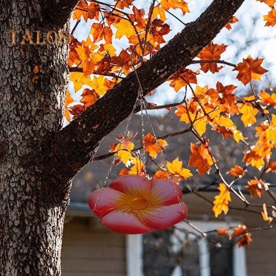 Подвесная ванна для птиц, стеклянная миска для воды для птиц, садовая ванна для диких птиц, поднос, кормушка для украшения двора и газона