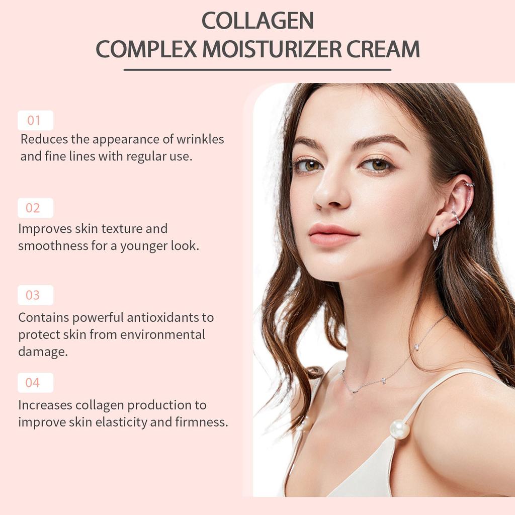 Увлажняющий крем с коллагеном Увлажняющий, устраняющий тусклость, укрепляющий кожу, осветляющий увлажняющий крем для кожи лица