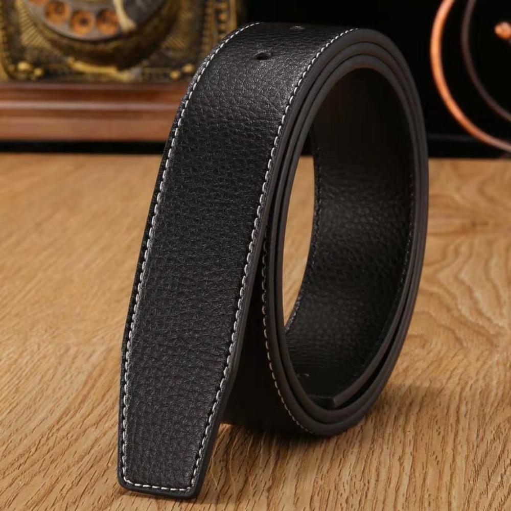Replace Strap Trouser Jeans Belt Decor Leather Belt Strap No Buckle Belt Waistband Genuine Leather