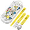 Skater Lunch Box Trio Set Fork Kids Cutlery Antibacterial Treatment Made In Japan Minion 24 Boys Girls TACC2AG Children's Chopsticks, Spoon,