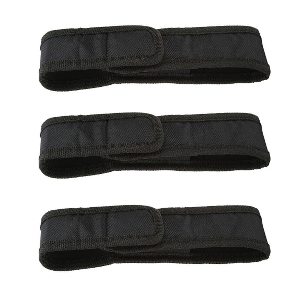 3 Pcs Heavy Duty Flash Light Belt Pouch Flashlight Molle Pouch Security Patrol Gear