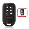 Силиконовый чехол для брелока автомобиля с 2/3/57 кнопками для Honda Fit Odessey City Jazz XRV Venzel HRV CRV Accord Чехол для ключа Автоаксессуары