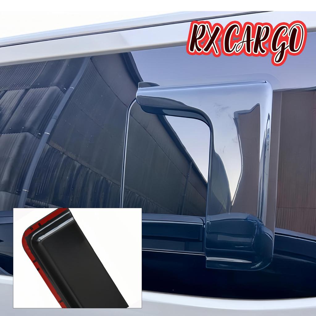 RXCARGO Козырек на маленькое окно сдвижной двери автомобиля для NV350 Caravan E26 H24.6- Hiace 200 Серия 4-е, 5-е, 6-е, 7-е, 8-е Поколение Дымчато-черный