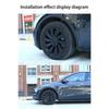 For Tesla Model Y Juniper 2025+ 4PCS Hub Cap19 Inch Car Replacement Wheel Cap  Performance Automobile Hubcap Cover Accessories