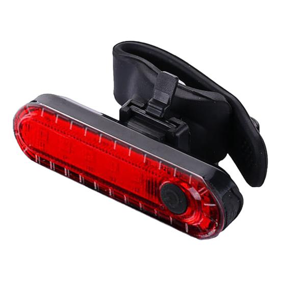 USB Rechargeable Bicycle Tail Light Energy-Saving LED Lamp Waterproof Bike Rear Safety Flashlight for Night Riding Outdoor Cycling