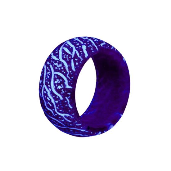 Креативное унисекс светящееся ювелирное кольцо с крекингом и украшением в виде аксессуара