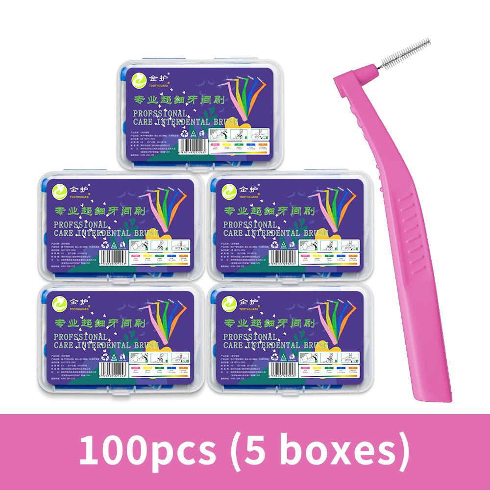 Угловая межзубная щетка для ортодонтических брекетов Микромягкая щетка для чистки зубных брекетов L-образные щетки с короткой ручкой