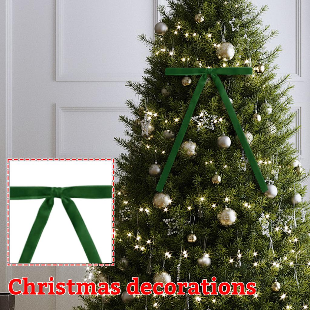 24pcs Velvet Bow Tie Christmas Party Hanging Accessories