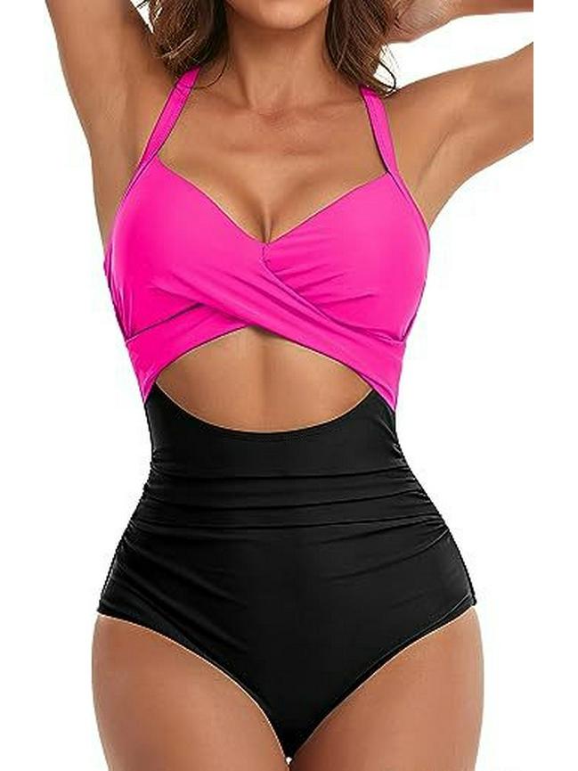 Европейский и американский женский сексуальный купальник с открытой спиной, цельный, облегающего кроя и с полым дизайном