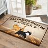 1pc of Fun "All Guests Must Be Approved by the Cat" Doormat, Made of Soft Flannel, Non-slip and Washable, Suitable for Entryways, Living Rooms, Hallwa