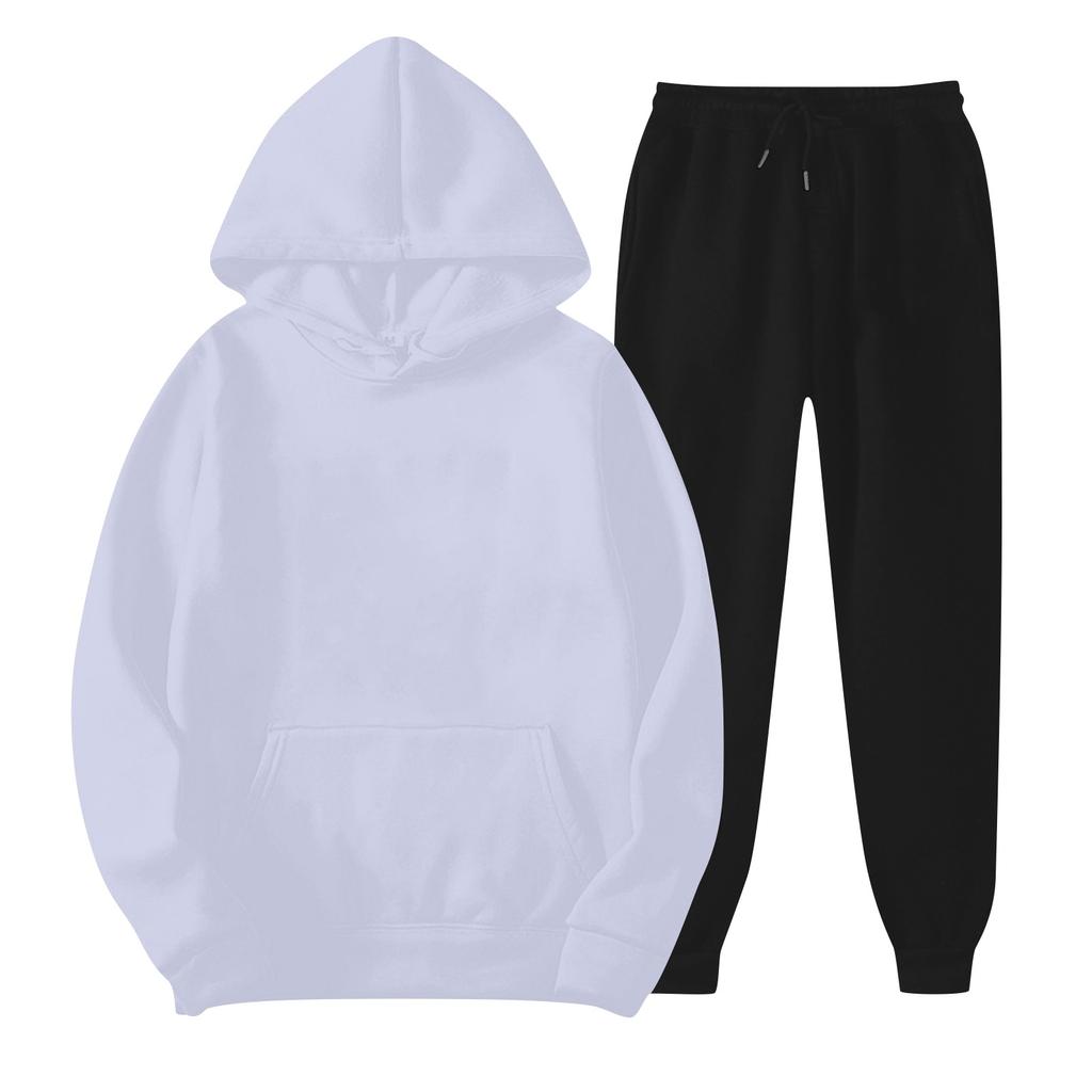 Children's Hooded Long-sleeved Sweatshirt And Pants DIY Customized Suit (front And Back Of Sweatshirt + Front Of Pants)
