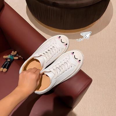 Толстая подошва Стелька Увеличивающая рост Женская обувь Повседневные кроссовки Натуральная кожа Маффин Сухая обувь