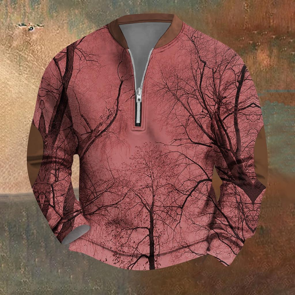 Men's Retro Casual Gradient Printed Sweatshirt