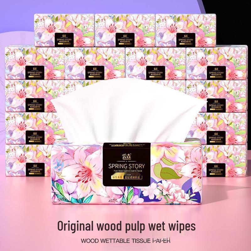 Большая упаковка бытовых салфеток для лица и рук для мамы и малыша