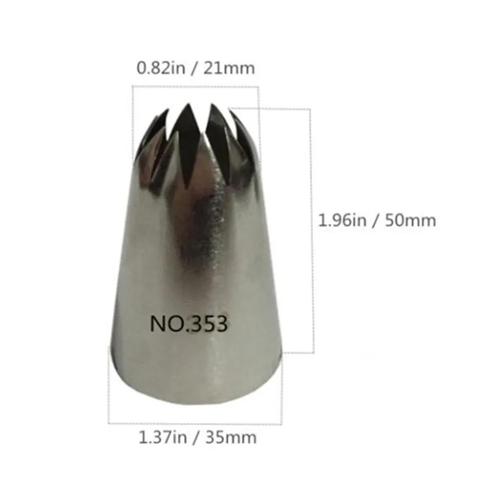 5 шт. / Набор больших русских насадок для кондитерских изделий, инструменты для выпечки, набор для украшения тортов, насадки из нержавеющей стали для кексов