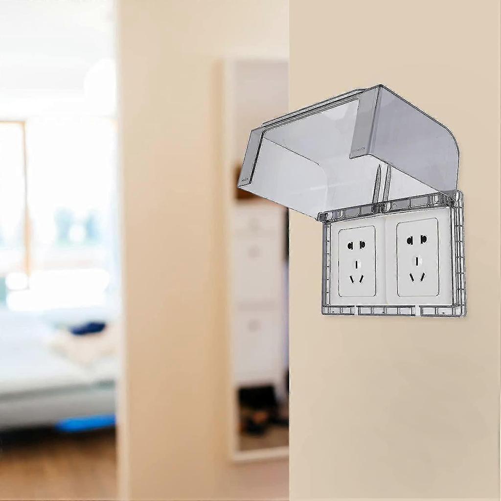 Waterproof Cover For Raised Sockets Adhesive Bathroom Leak Switch Splash Guard Water Heater Protection Leak Cover -ys Ty
